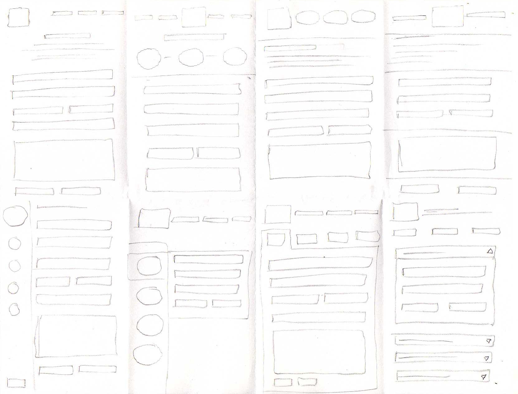 Wireframes en papel